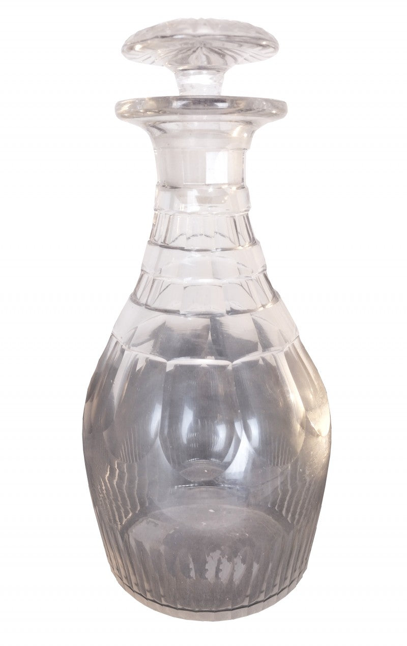 Antique Cut Lead Crystal Decanter