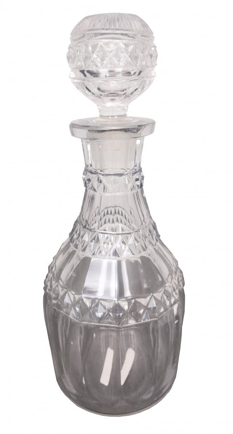 Victorian Antique Hand Cut Crystal Decanter