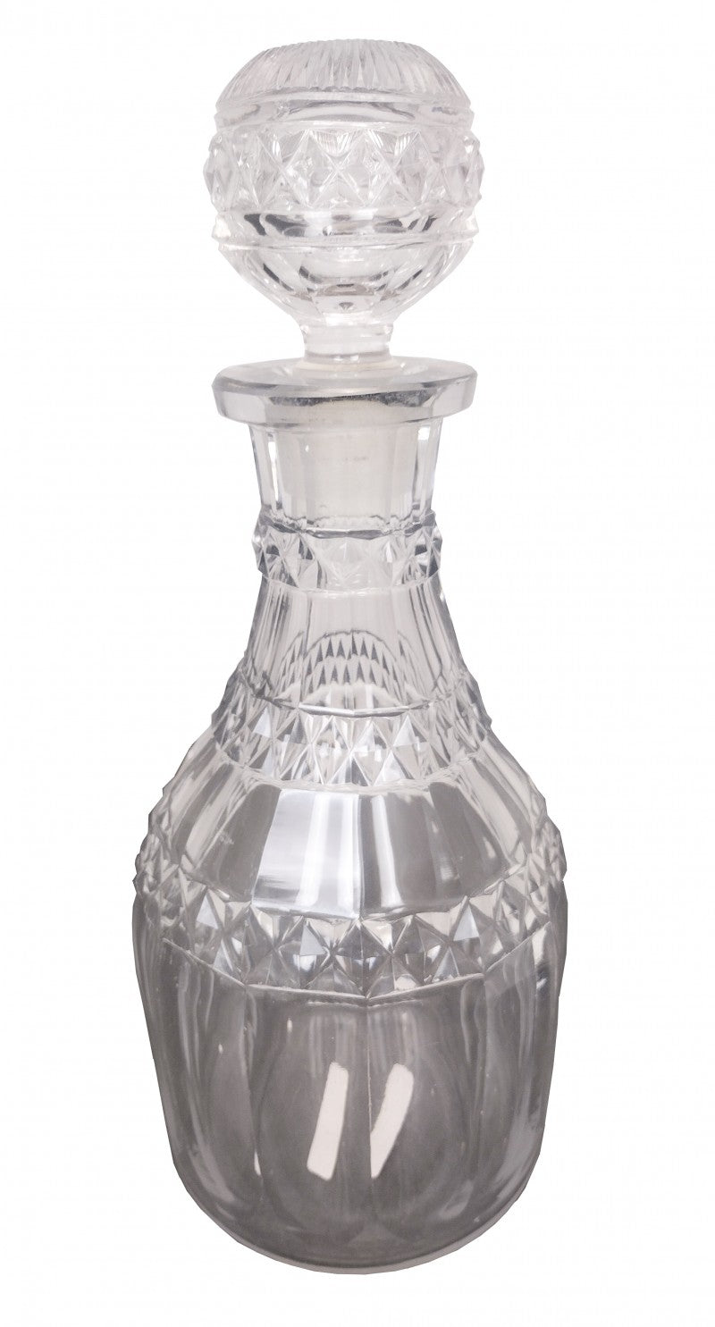 Victorian Antique Hand Cut Crystal Decanter