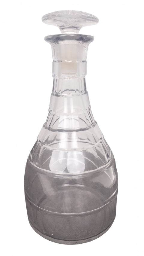 Antique Cut Lead Crystal Decanter