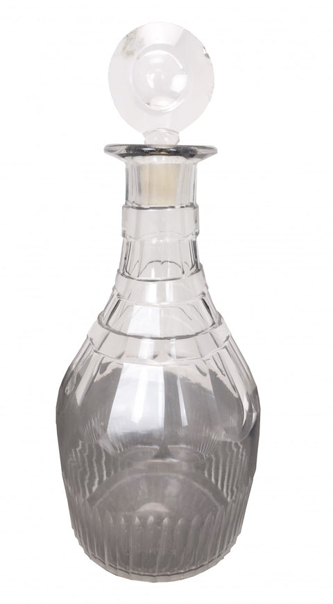 Antique Cut Lead Crystal Decanter