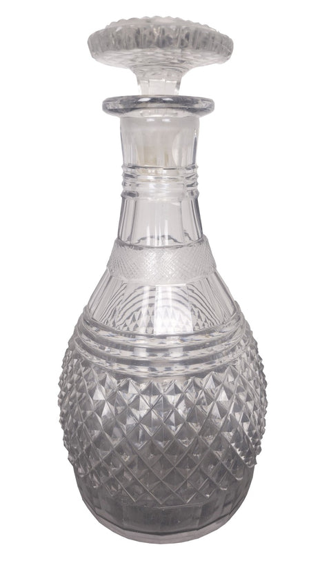 Antique Cut Lead Crystal Decanter