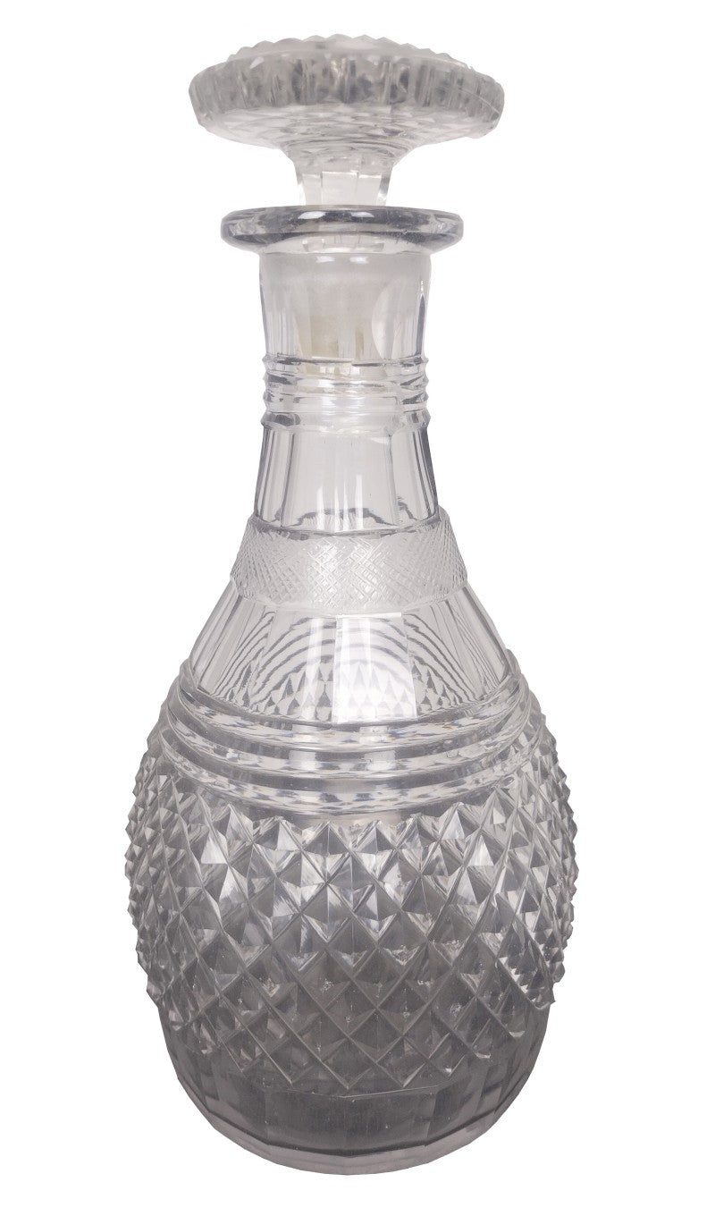 Antique Cut Lead Crystal Decanter