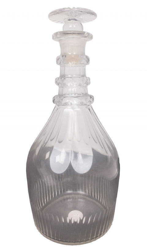 Antique Cut Lead Crystal Decanter