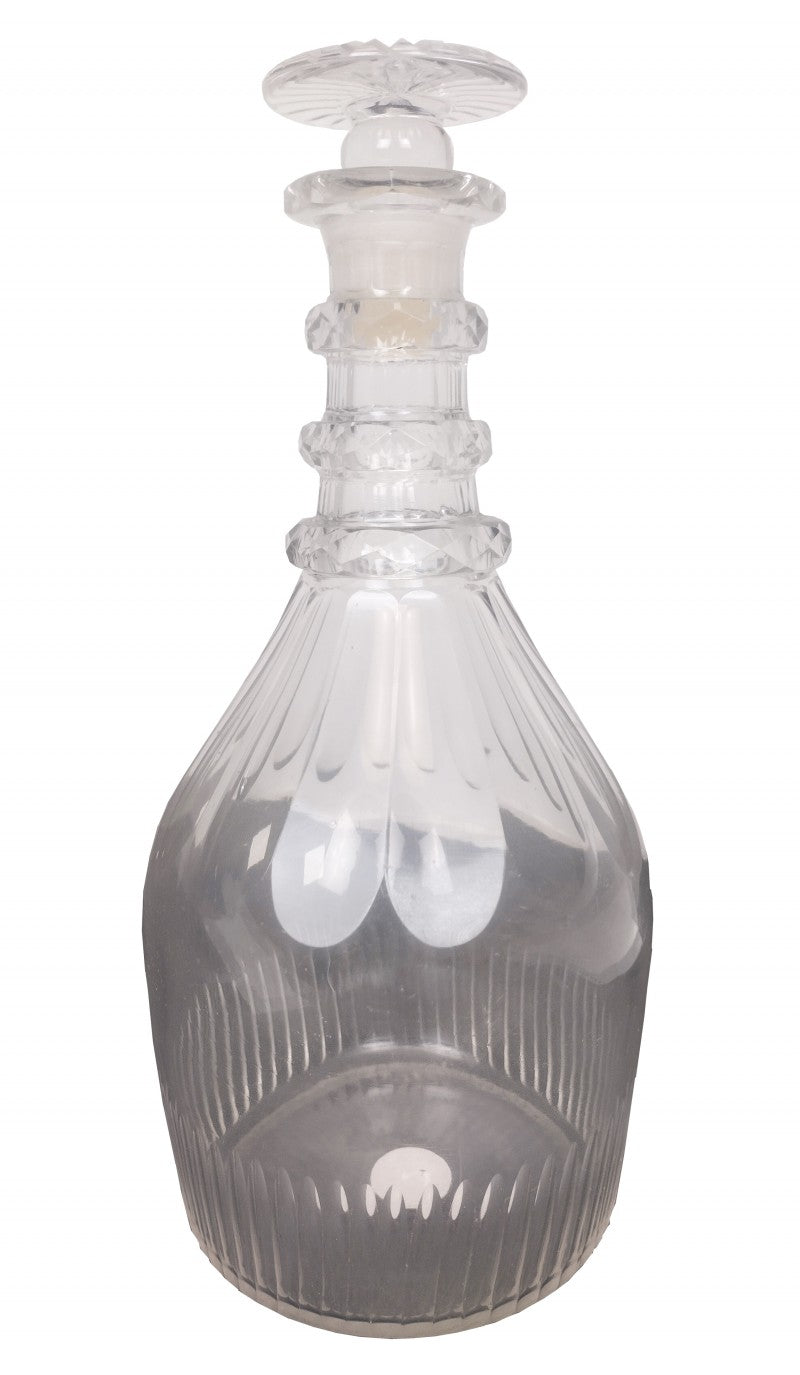 Antique Cut Lead Crystal Decanter
