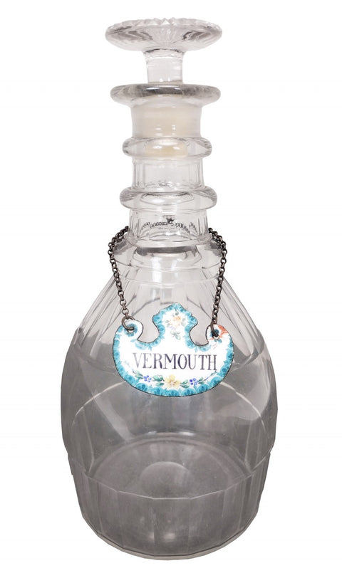 Antique Cut Lead Crystal Decanter
