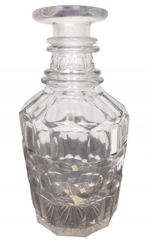 Antique Hand Cut Lead Crystal Decanter