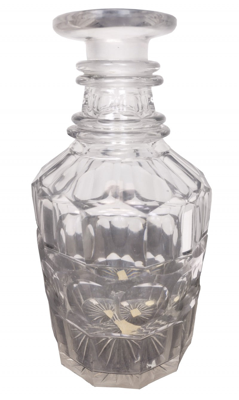 Antique Hand Cut Lead Crystal Decanter