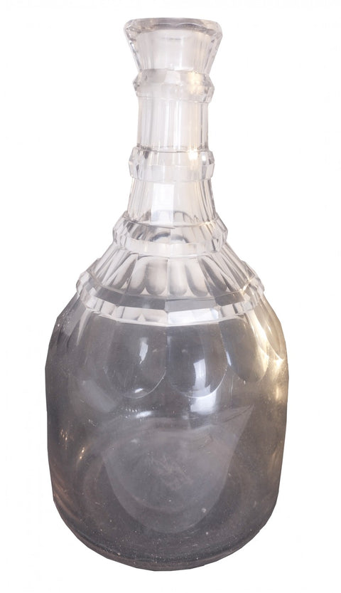 Late Victorian Hand Cut Crystal Decanter