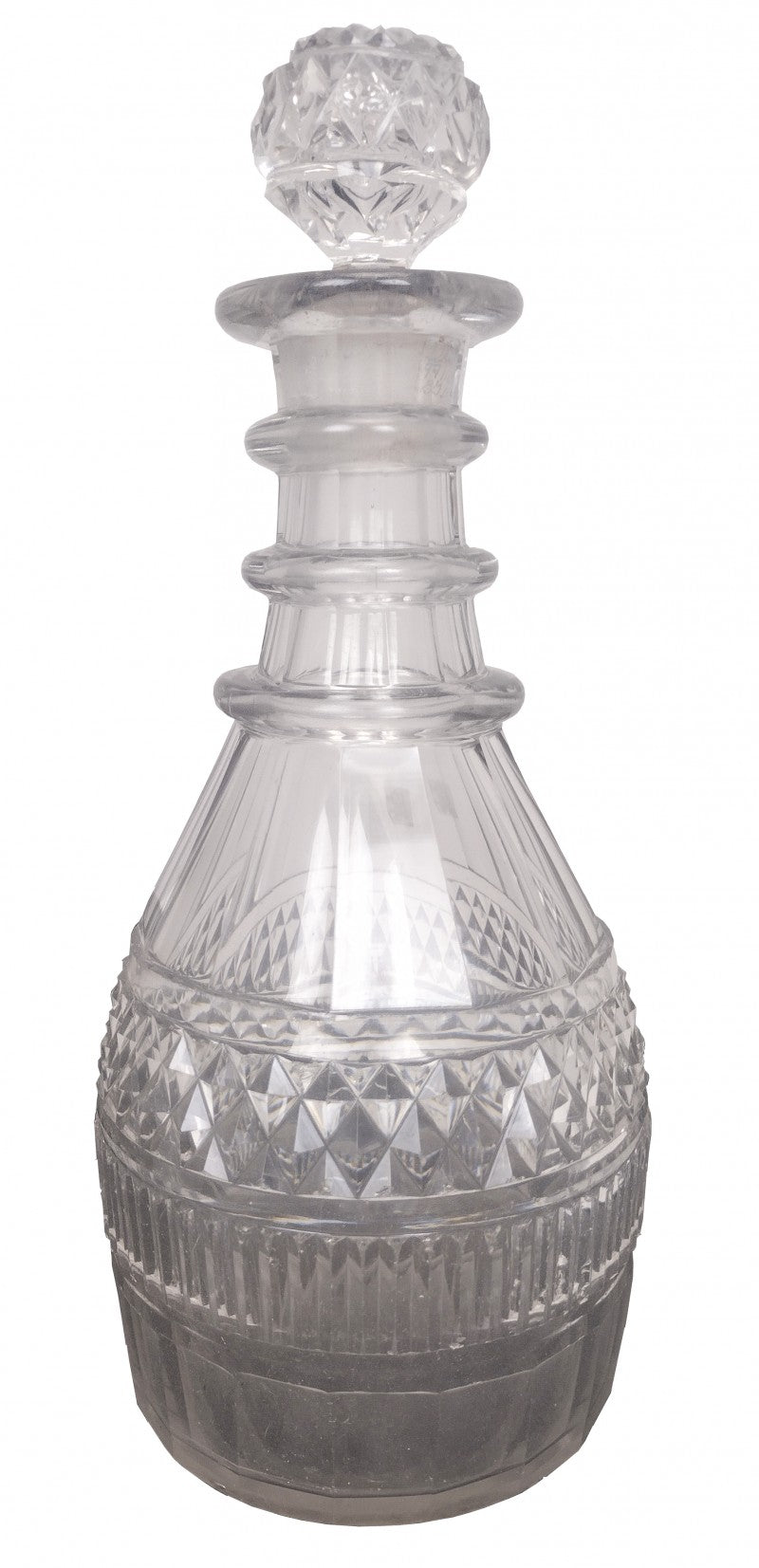Antique Cut Lead Crystal Decanter