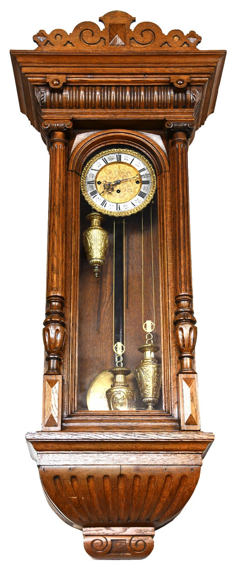 Three-Weight Grande Sonnerie Vienna Regulator c. 1870