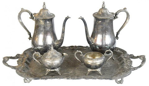 5-Piece Silver Plate Service Set