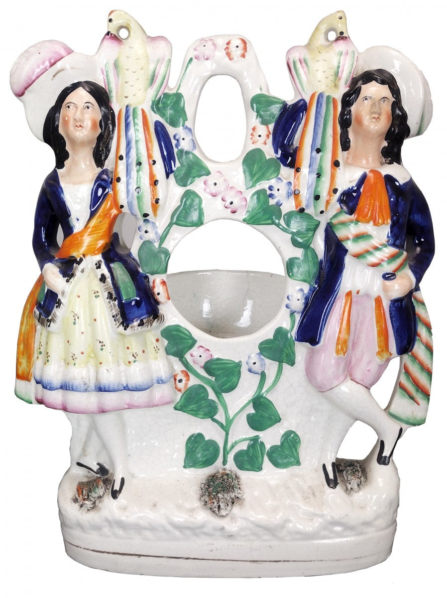 Pompadour Style Antique Staffordshire Figure