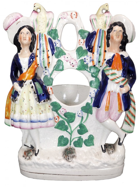 Pompadour Style Antique Staffordshire Figure