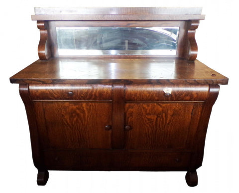 Antique Tiger Oak Buffet