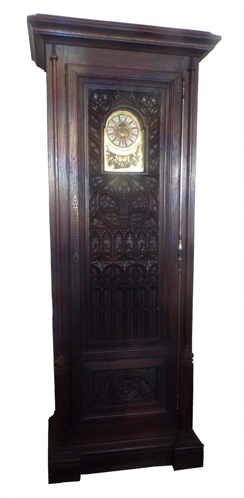 Antique Gothic Victorian Grandfather Clock