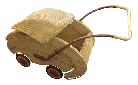Vintage Wicker Baby Carriage