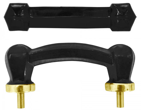 Black Glass Bridge Handle