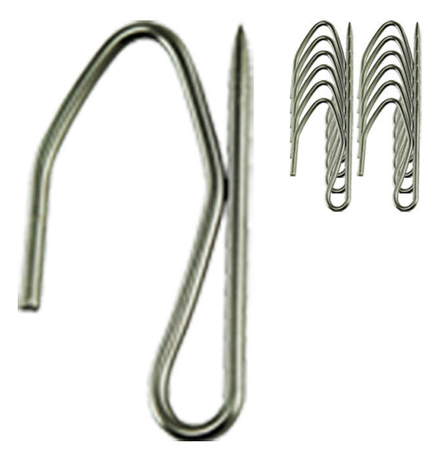 Pin-Style-Steel Curtain Hook Set of 12