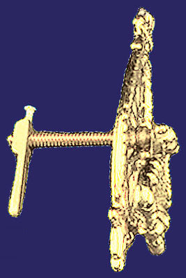 Pierced Brass Cupboard Latch & Drop Pull