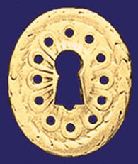 Queen Anne Vertical Keyhole Escutcheon