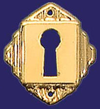 Art Deco Keyhole Escutcheon Cover (E-51)
