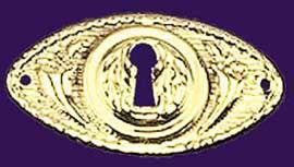 Horn Of Plenty Motif Oval Keyhole