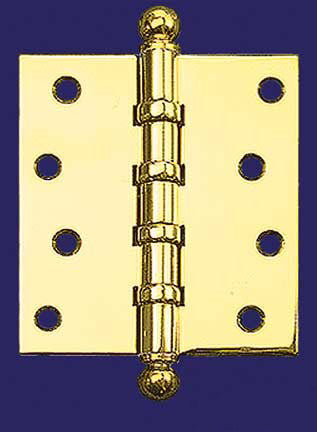 4" x 3 1/2" Hinge with Ball Finials