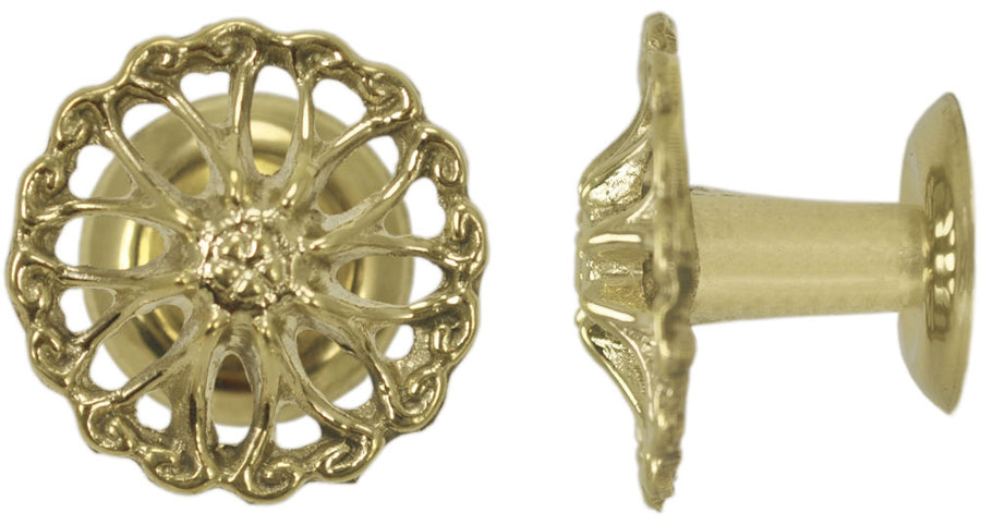 Ribbon Design Brass Knob