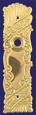 Recreated Victorian Roanoke Pattern Door Plate