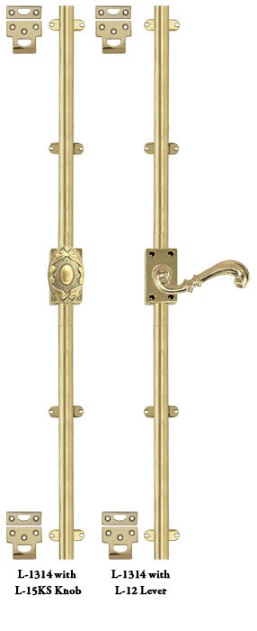 French Door Bolt - Basic Cremone Door Security Bolt Single Door Set