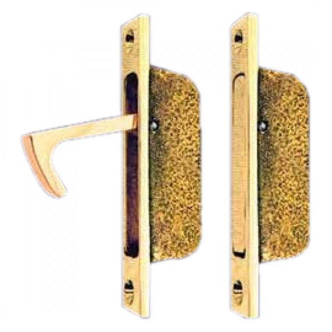 Brass Vintage Pocket Door Hidden Pull