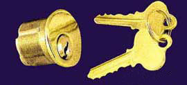 Door 1 1/2" Long Single Lock Cylinder