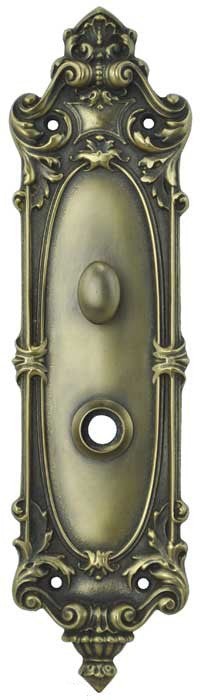 Victorian Rococo Yale Pattern Turnlatch Door Plate