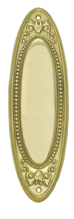 Victorian Fine Cast Oval Acanthus Door Pushplate