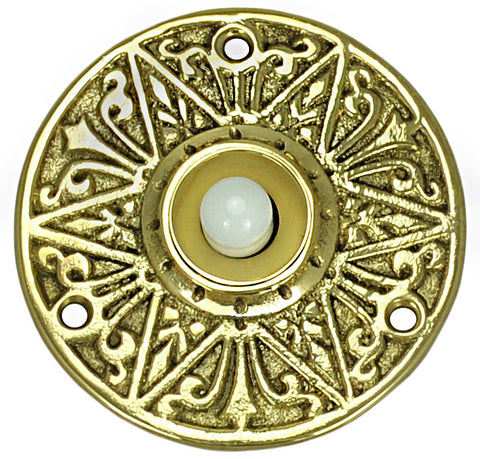 Antique Recreated Eastlake Round Doorbell (L-25BL)