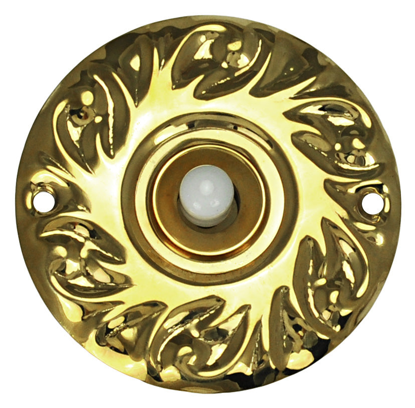Antique Recreated Swirl Or Feather Electric Doorbell (L-5BL)