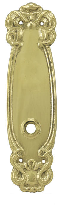Art Nouveau Low Doorknob Back Plate (L-63LK)