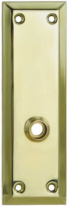 Victorian Recreated 10" Tall Plain Lower Knob Only Function Door Plate
