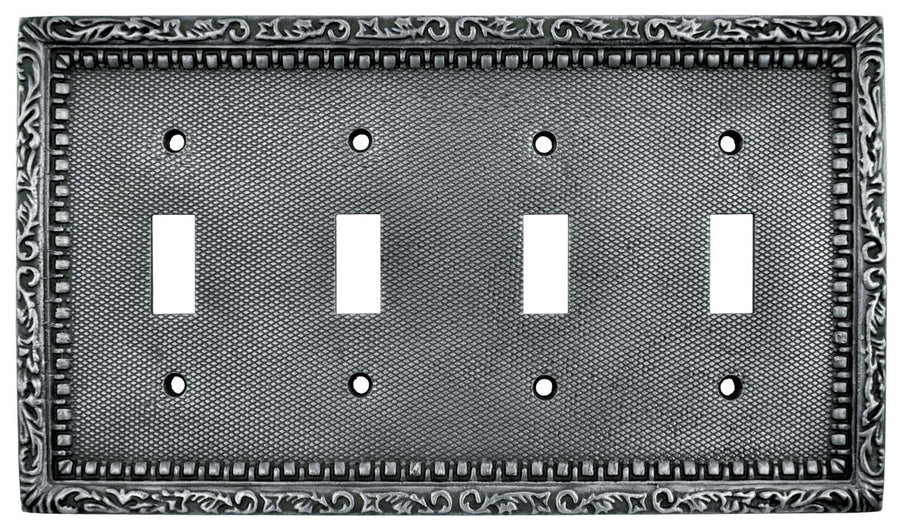 Victorian Decorative Quad Light Switch Plate (L-W54)