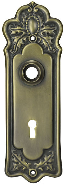 Classic Victorian Doorknob Backplate 2 1/4"cc