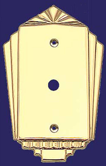 Art Deco Style Dimmer or Cable Cover Plate