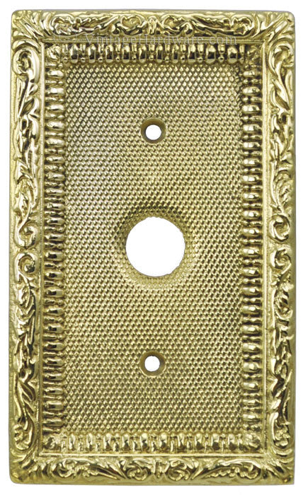 Victorian Decorative Single Push Button Switch Plate Cover (L-W6)
