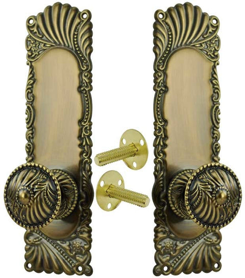 Victorian Corbin Roanoke Door Plate Dummy Handle Set