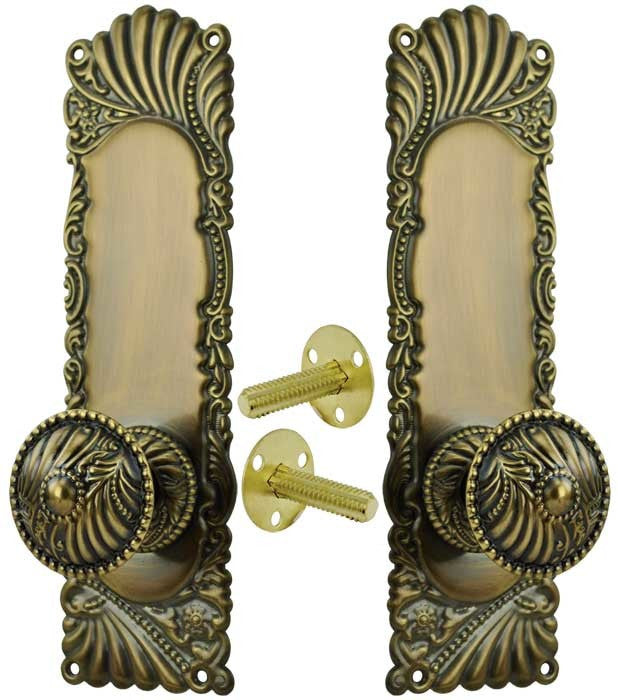 Victorian Corbin Roanoke Door Plate Dummy Handle Set