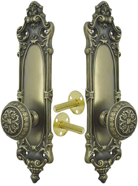 Victorian Rococo Yale Pattern with Gothic Knob Dummy Set