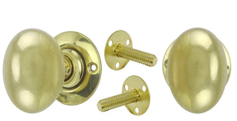 Contemporary Solid Brass Plain Door Plate Dummy Set
