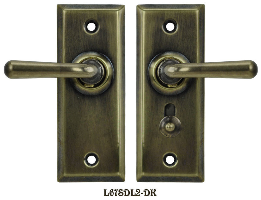 Recreated Complete Victorian Screen Door Latch Set Lever to Lever