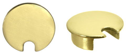 Solid Brass Cord Grommet 3/8" Slot