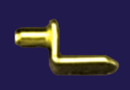 Dozen Shelf Brackets Brass Plated Steel
